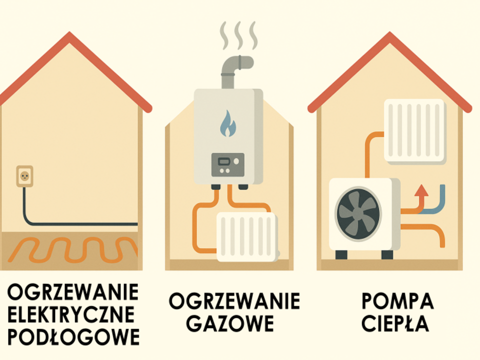 Porównanie kosztów pomp ciepła, gazu i ogrzewania elektrycznego
