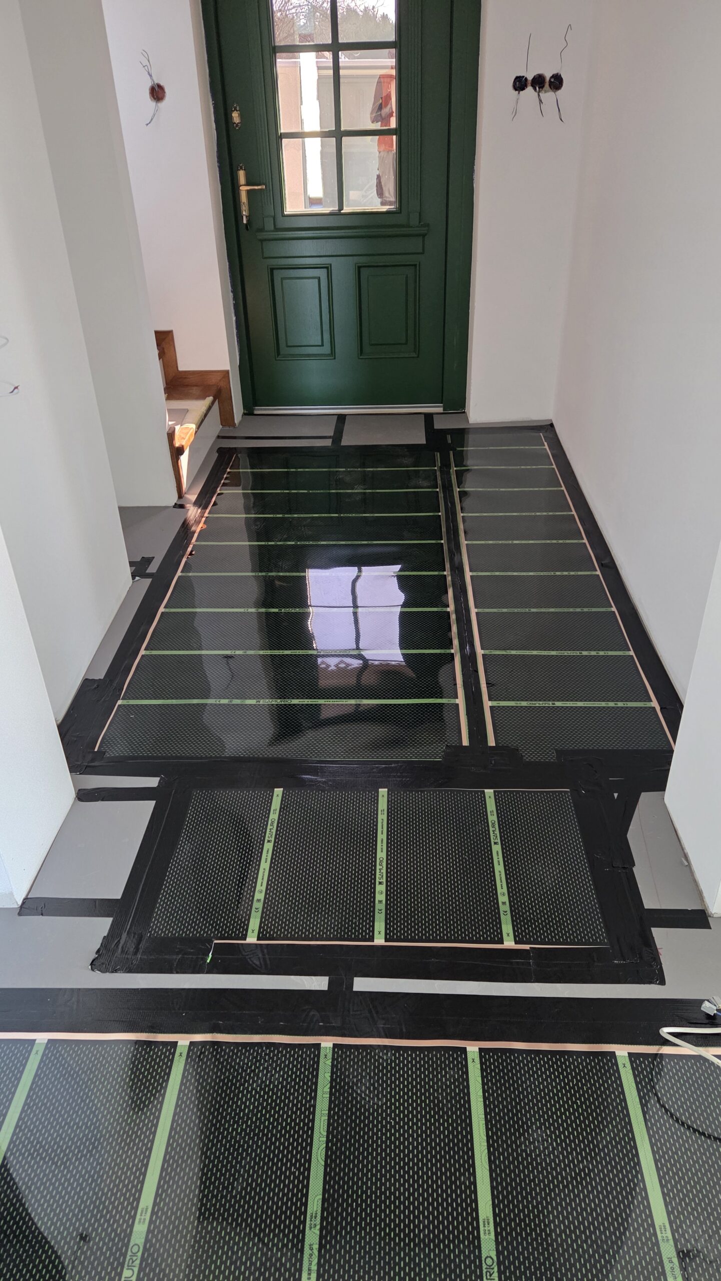 Ogrzewanie bezpośrednie w dużym domu w Dybkowie