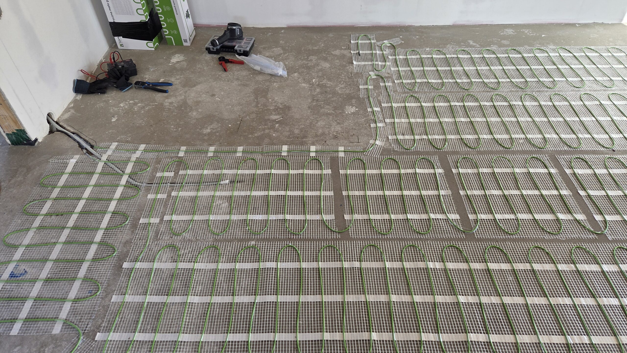 Domek ogrzewany matami grzewczymi w Piotrowicach