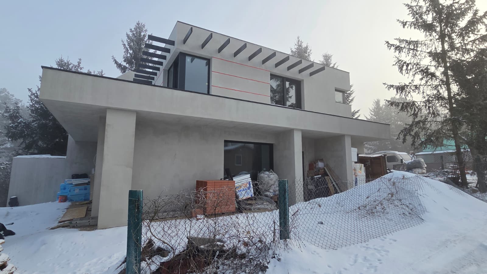 Pierwszy etap ogrzewania bezpośredniego w Zarzęcinie - maty grzewcze