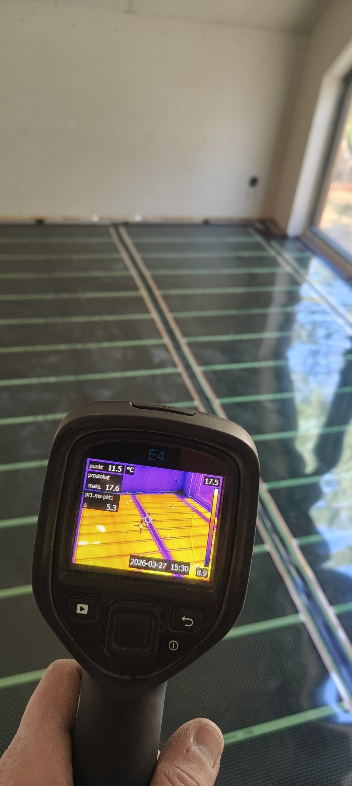 Ogrzewanie bezpośrednie w domku we Władysławowie