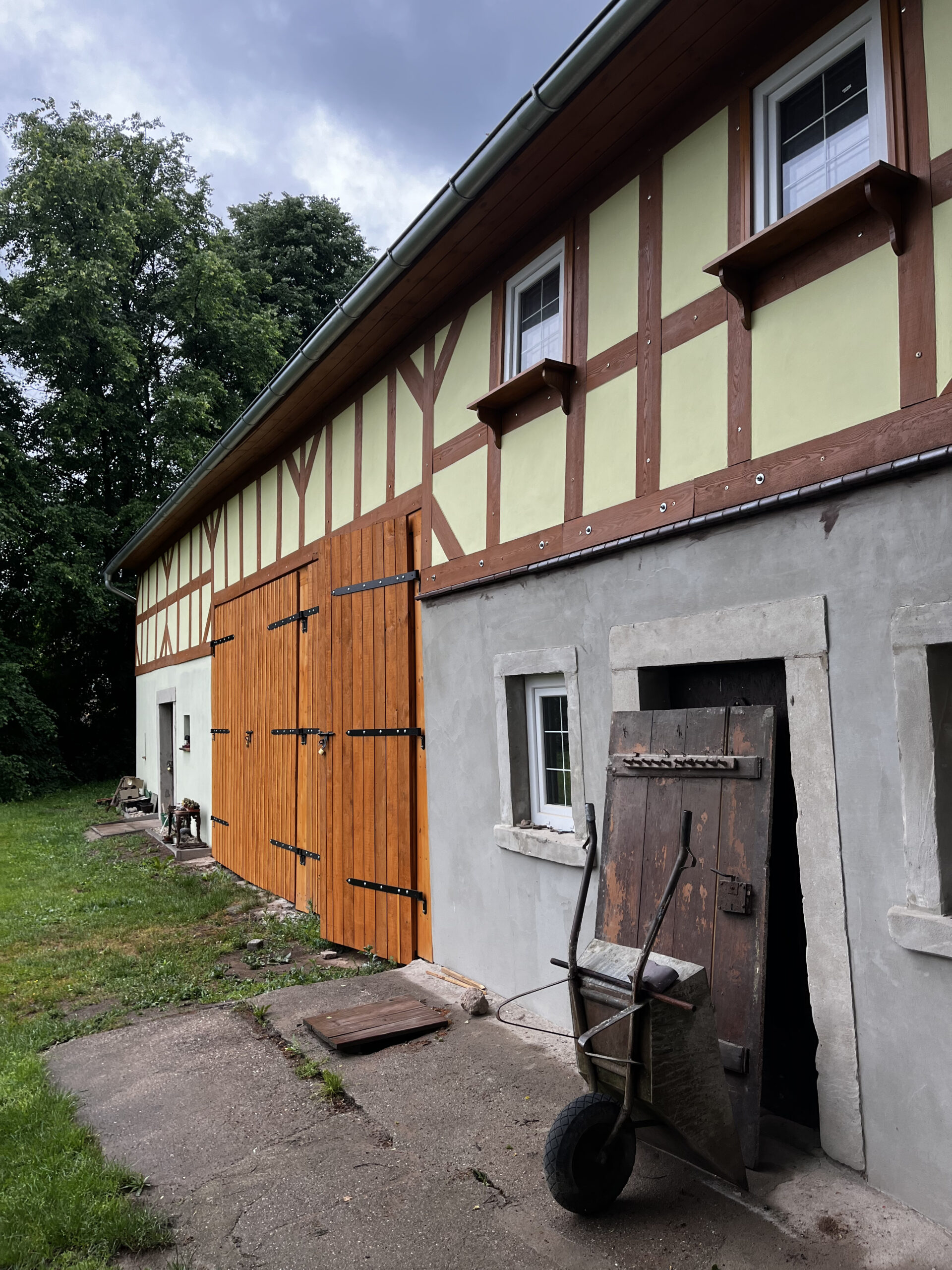 Ogrzewanie bezpośrednie podczas remontu w Płóczkach Dolnych