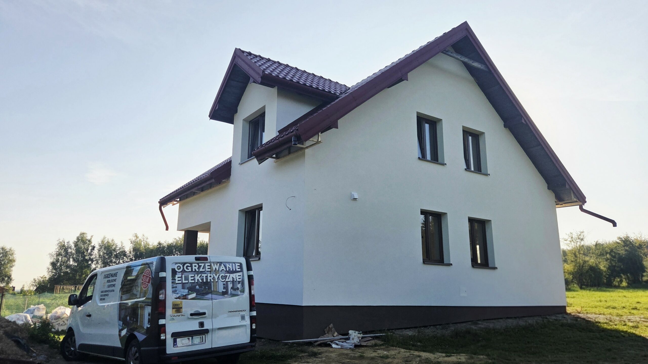 Ogrzewanie foliami i matami grzewczymi w domu o powierzchni 126 m² w Brzesku