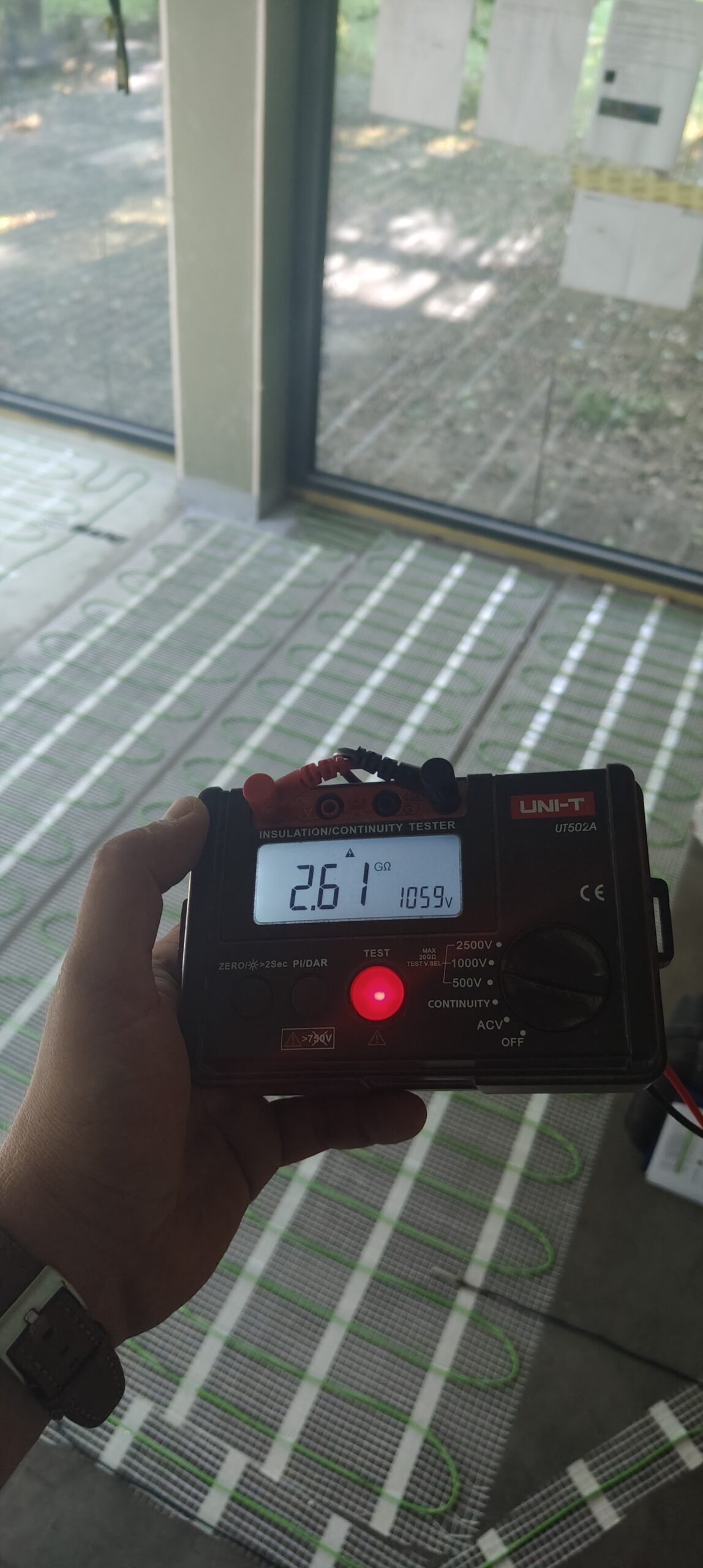 Maty grzewcze w ogrodowym domku relaksacyjnym w Krzeczynie Wielkim